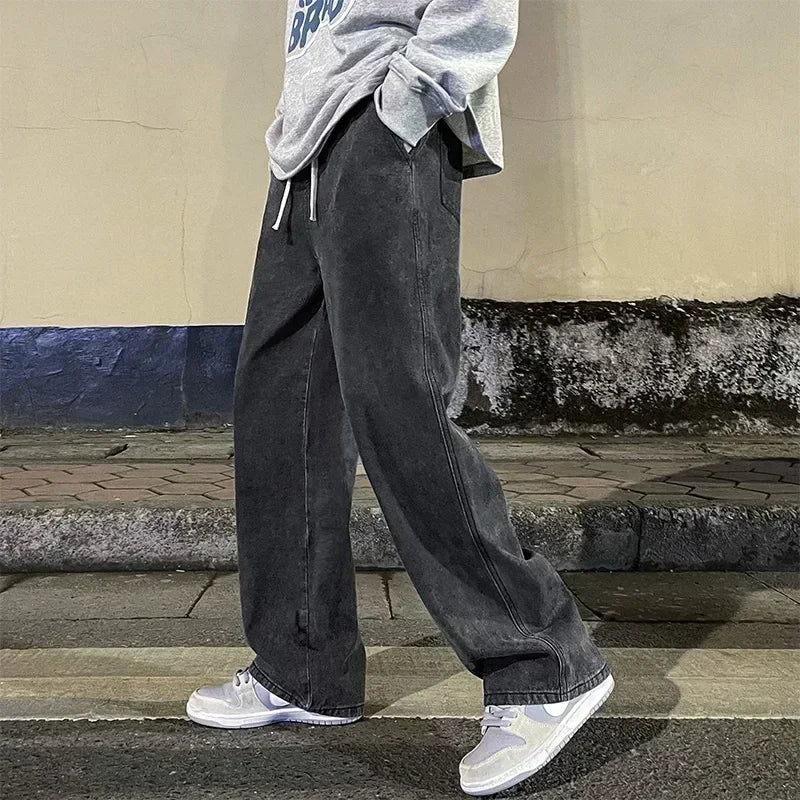 VibeWear™ Jean Homme Baggy Streetwear Style Coréen — 3 Coloris S-3XL