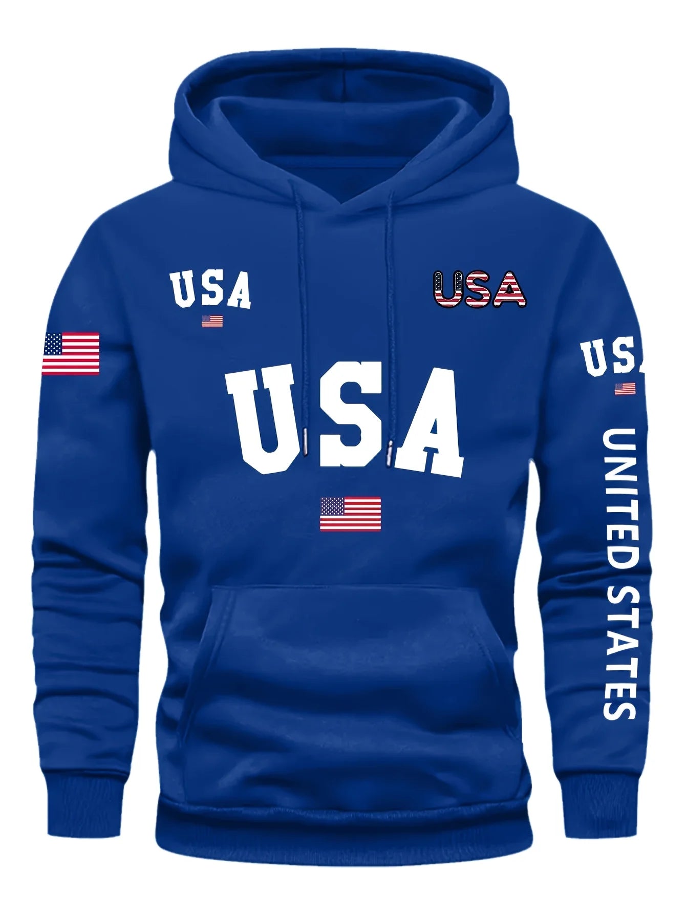 VibeWear™ USA Flag Vintage Hoodie