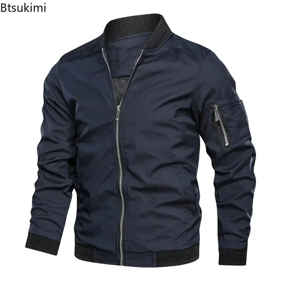 VibeWear™ — Veste Bomber Business Casual Homme 2026