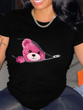 T-shirt Bear Graphic Femme