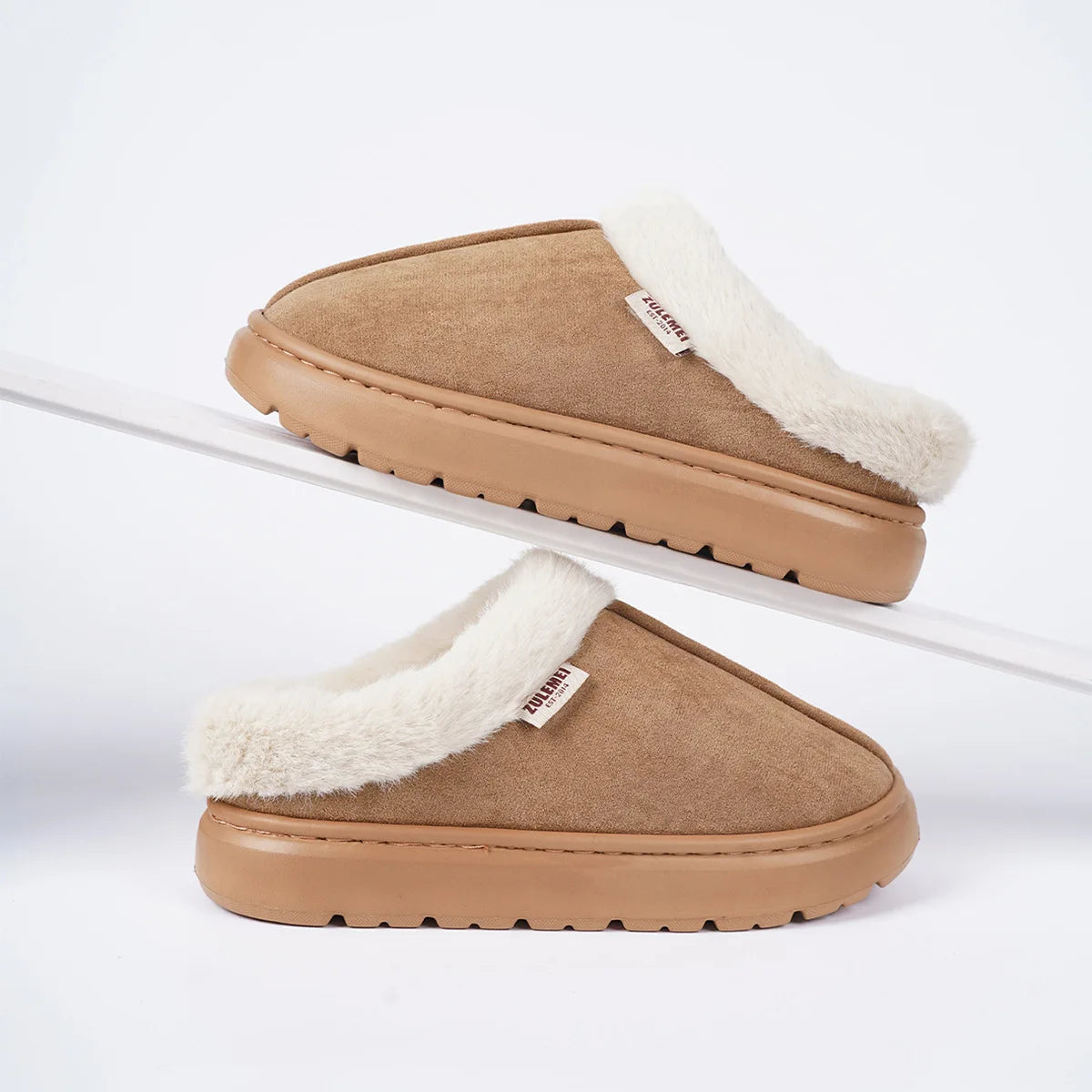 Chaussons Femme Hiver en Peluche