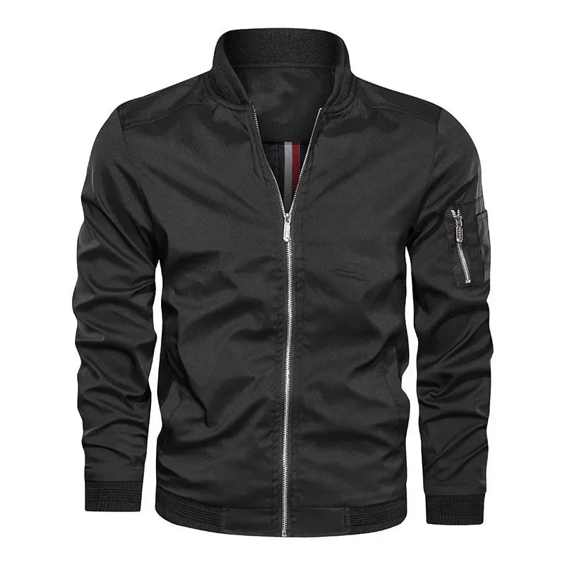 VibeWear™ — Veste Bomber Business Casual Homme 2026
