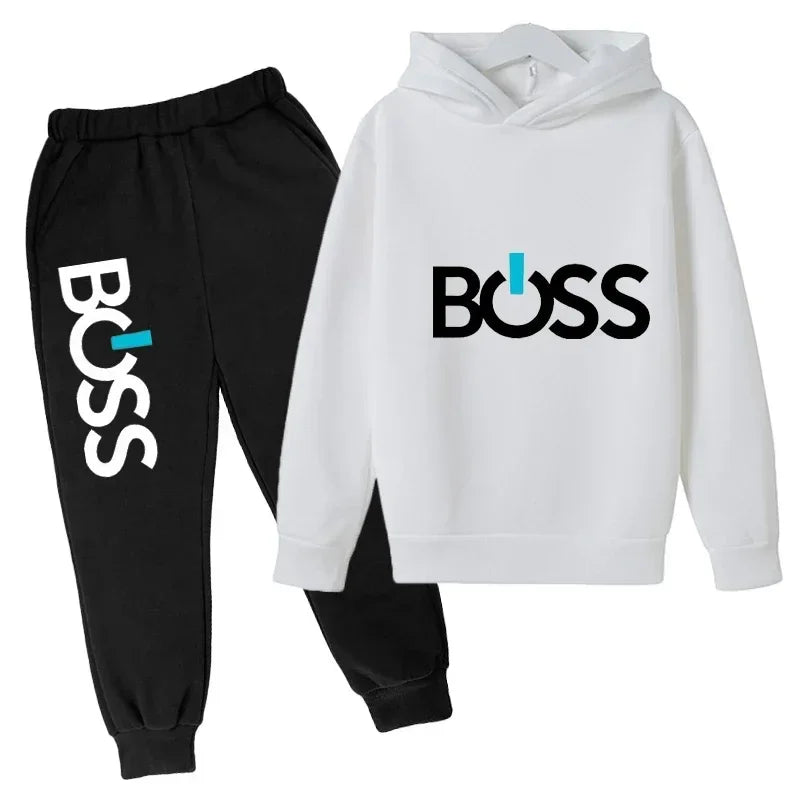 VibeWear™ Ensemble Enfant 2 Pièces Hoodie + Jogging — 14 Coloris 4-14 Ans