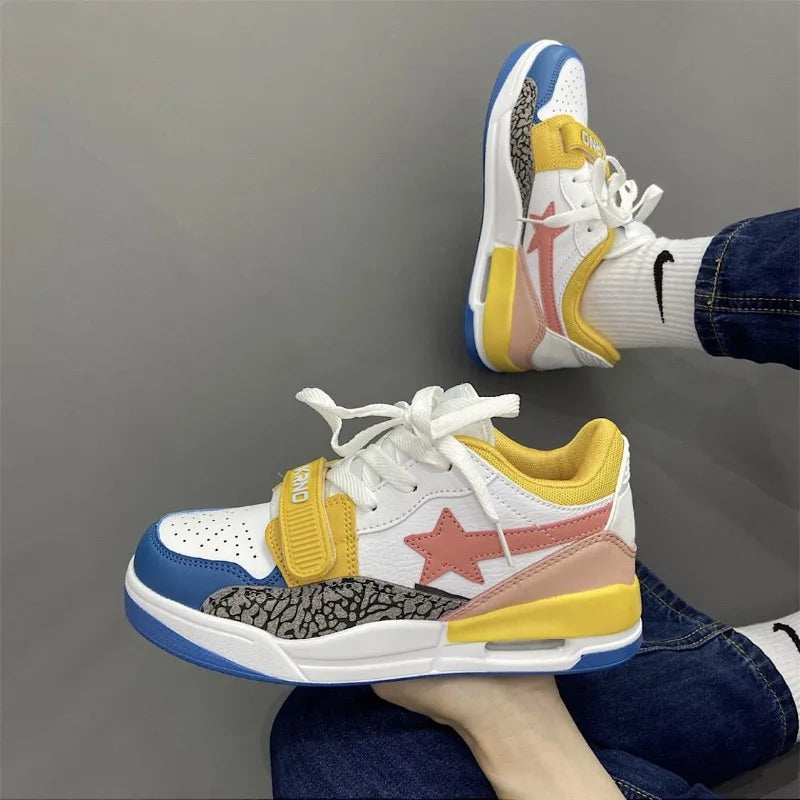 VibeWear™ Sneakers Femme Chunky Plateforme Street — Bout Rond Imperméable Pointures 33-46