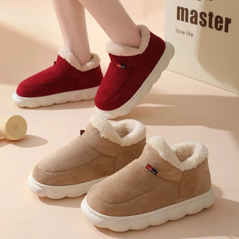 VibeWear™ Chaussons Femme Hiver Peluche — Chauds & Confortables Pointures 36-45