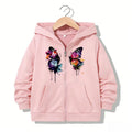 VibeWear™ — Hoodie Zippé Papillon Enfant