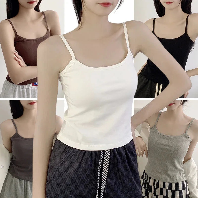 VibeWear™ Crop Top Caraco Femme Sans Manches — Basique & Tendance