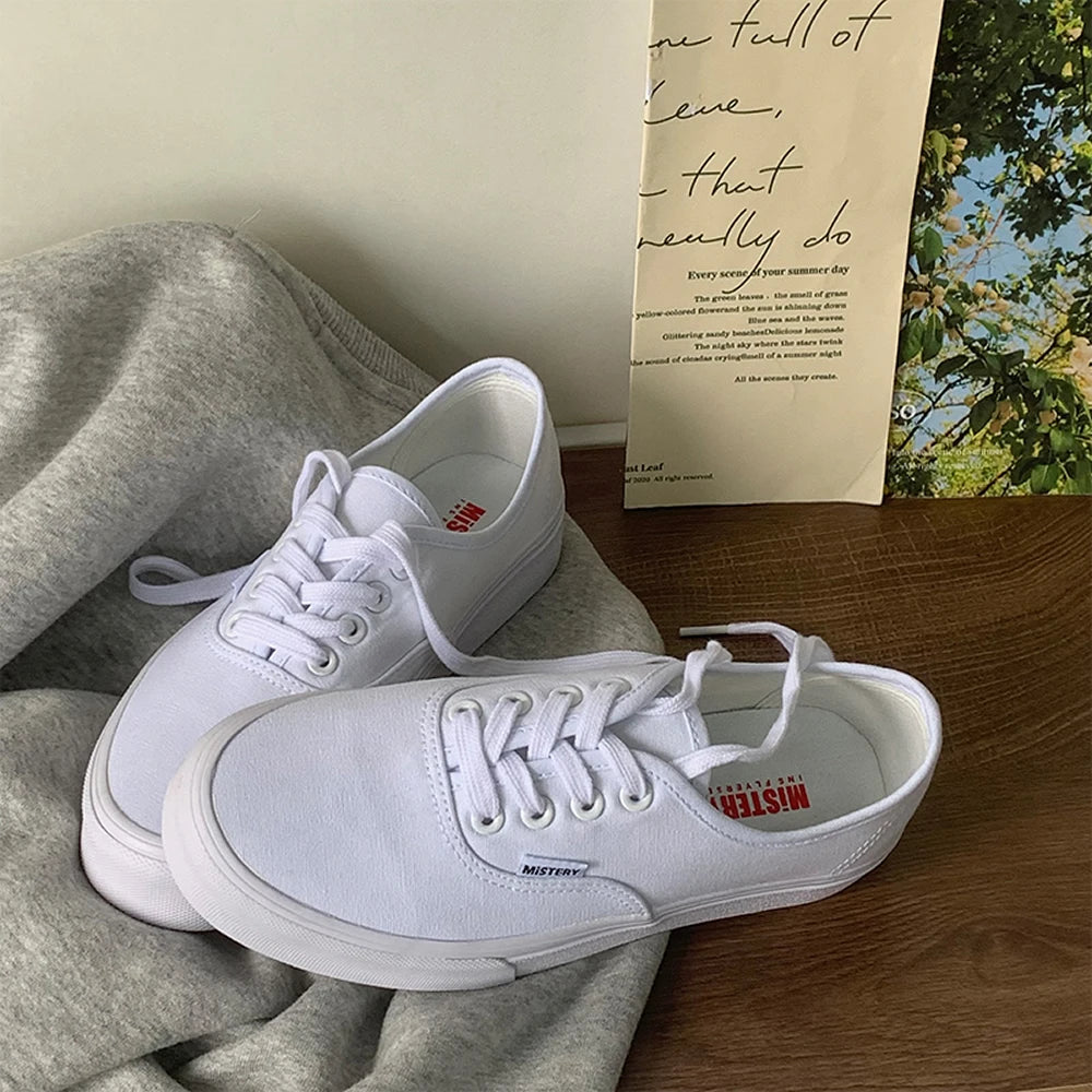 VibeWear™ Sneakers Femme Canvas Montantes Street — Imperméables Pointures 34-43