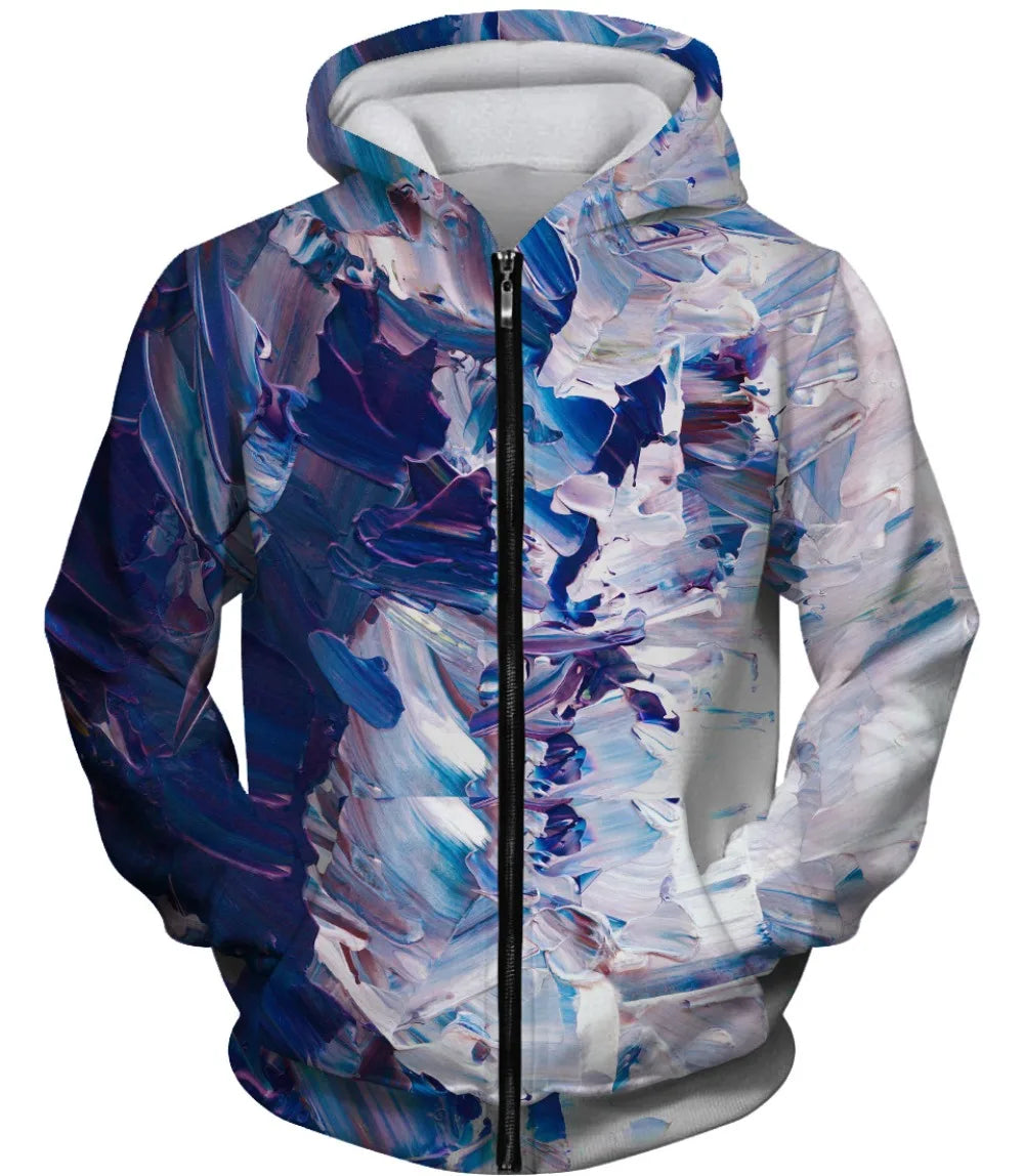 VibeWear™ — Hoodie Art Abstrait Unisex