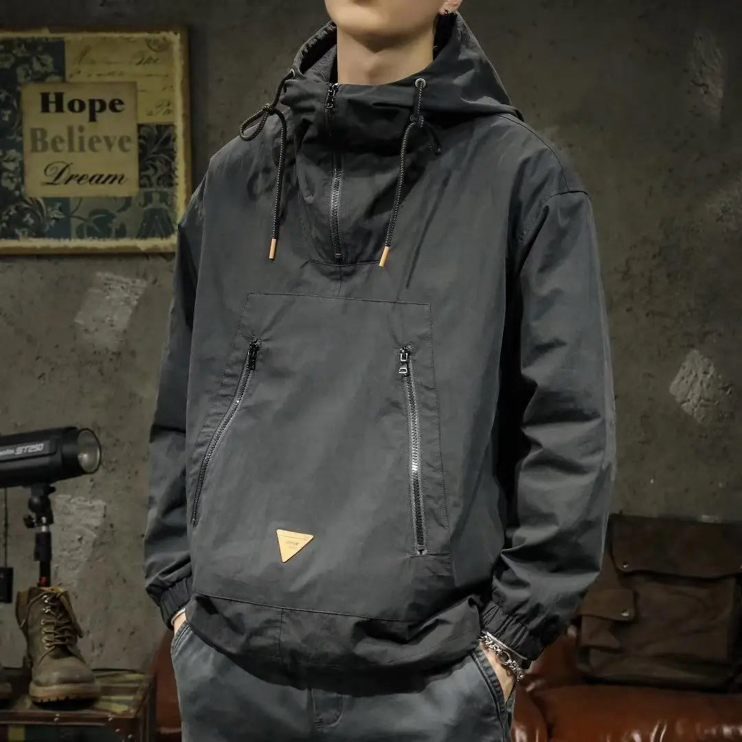 VibeWear™ — Hoodie Militaire Oversize Homme