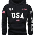 VibeWear™ USA Flag Vintage Hoodie