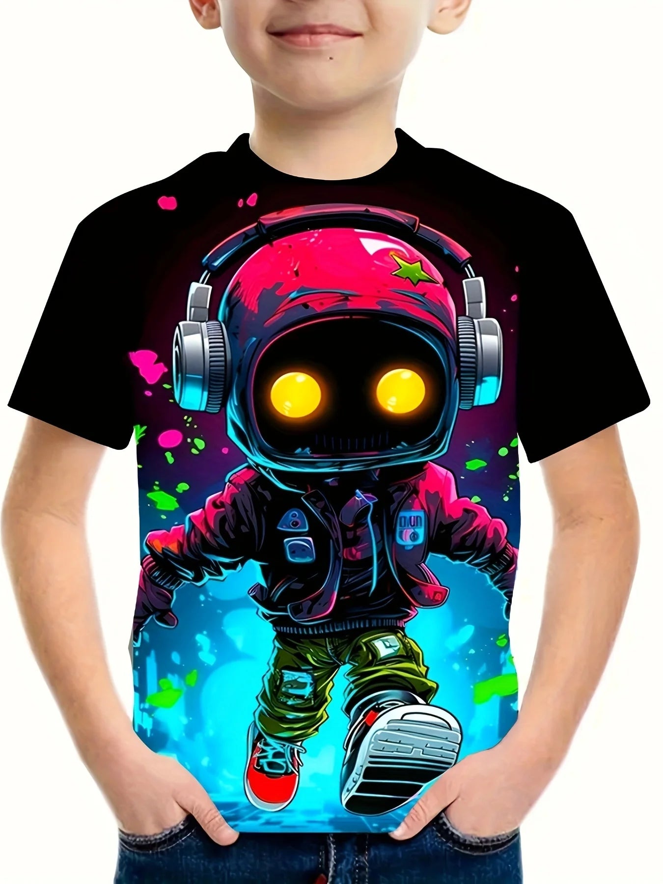 Children's Clothing Clothes For Boy Short Sleeve Boy Child Tee Shirt Kids Clothes 3D Print Fashion O-Neck Girls Summer Clothes