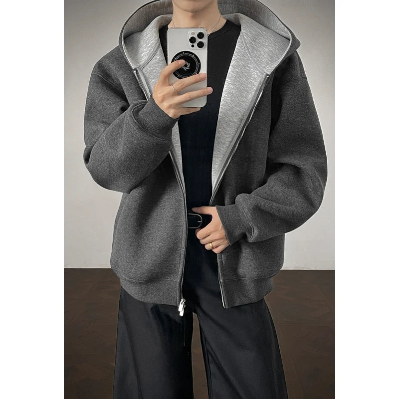 VibeWear™ — Hoodie Zippé Oversize Grande Taille