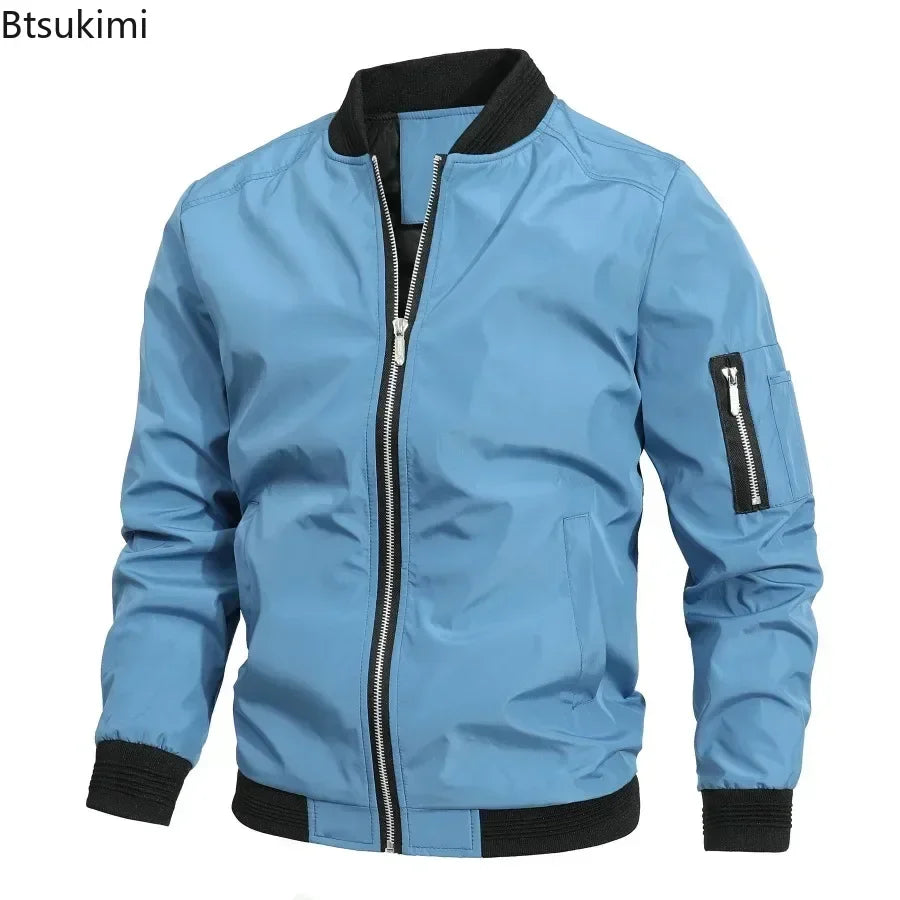 VibeWear™ — Veste Bomber Business Casual Homme 2026