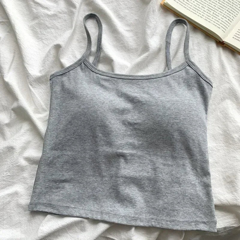 Crop Top Caraco Femme Sans Manches