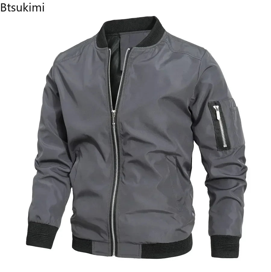 VibeWear™ — Veste Bomber Business Casual Homme 2026