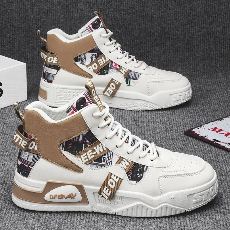 VibeWear™ Sneakers Montantes Homme — Style Skate Urban 2 Coloris