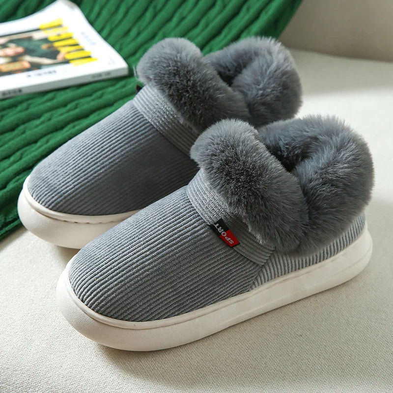 Chaussons Femme Hiver en Peluche