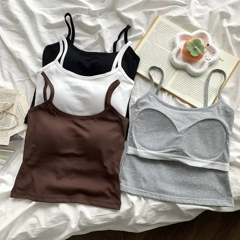 VibeWear™ Crop Top Caraco Femme Sans Manches — Basique & Tendance