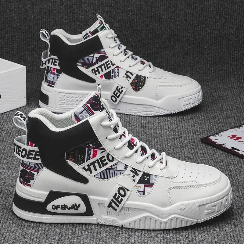 VibeWear™ Sneakers Montantes Homme — Style Skate Urban 2 Coloris