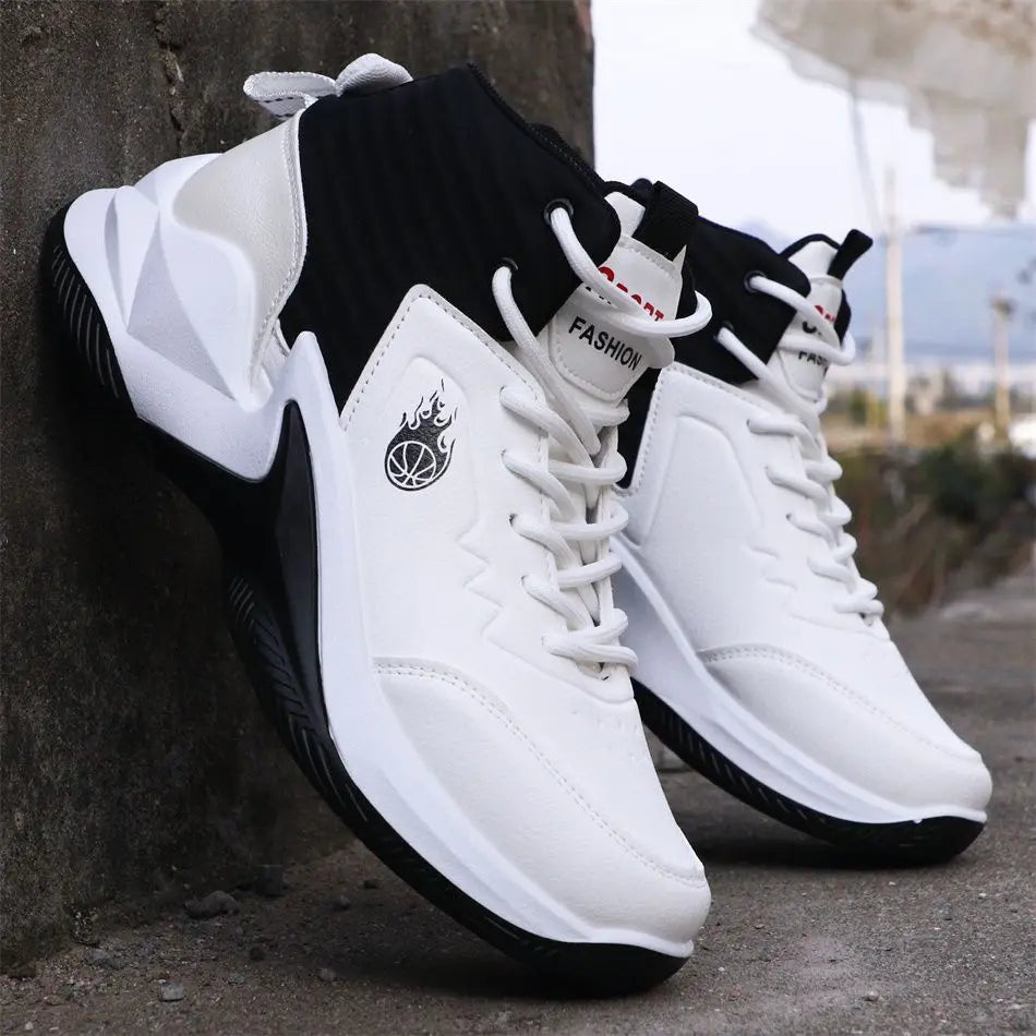 VibeWear™ Chaussures de Basket Montantes Homme — Respirantes Antidérapantes Pointures 38-49