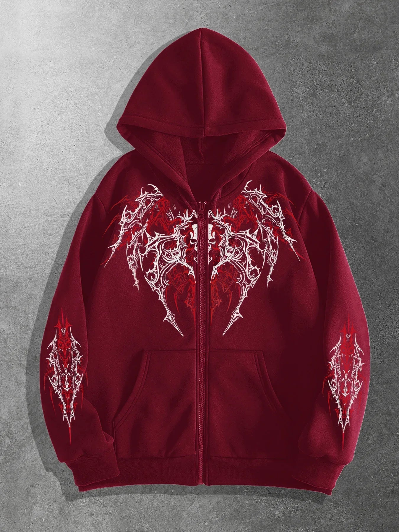 VibeWear™ — Hoodie Zippé Imprimé Unisex