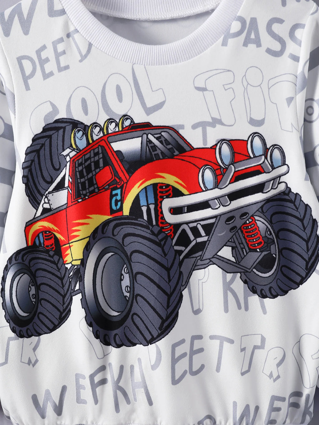Sweatshirt Enfant Imprimé Voiture — VibeWear