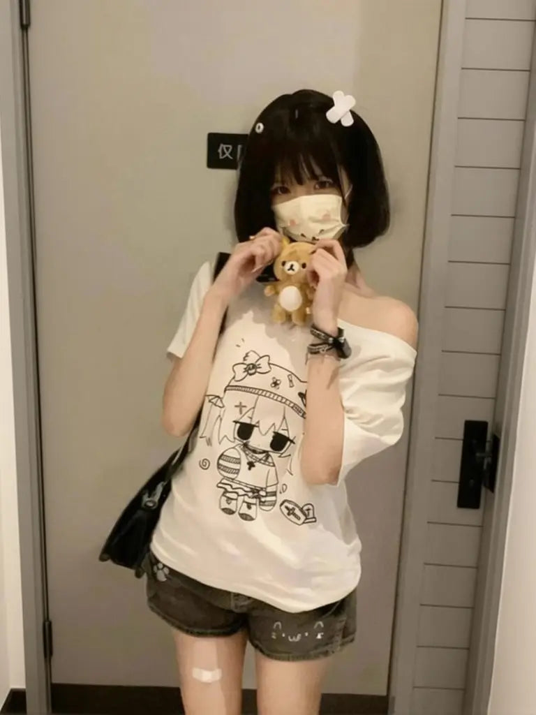 T-shirt Anime Harajuku Femme — VibeWear