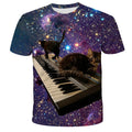 VibeWear™ T-Shirt Enfant Kawaii Chat 3D — Unisexe 7-13 Ans