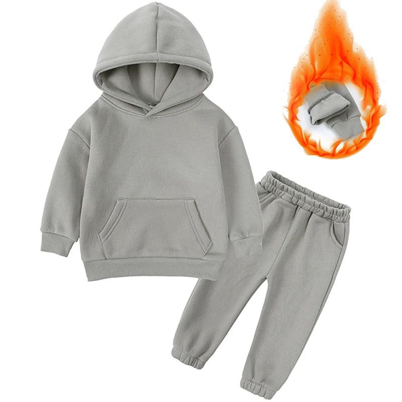 VibeWear™ Ensemble Enfant Hiver 2 Pièces Polaire — 18 Mois à 12 Ans
