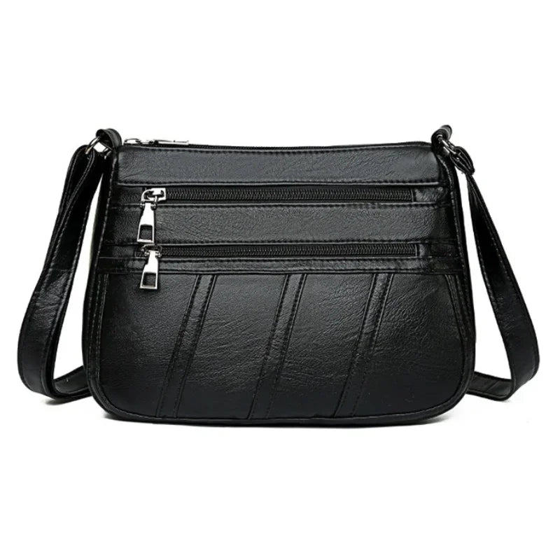 VibeWear™ Sac Femme Cuir PU Bandoulière Multi-Compartiments — Grande Capacité