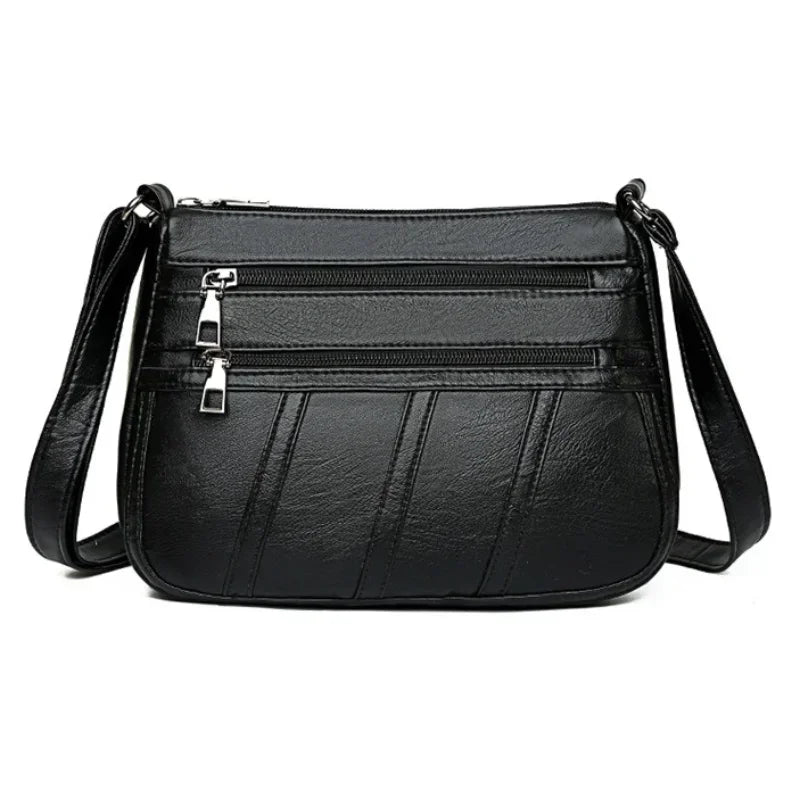 VibeWear™ Sac Femme Cuir PU Bandoulière Multi-Compartiments — Grande Capacité
