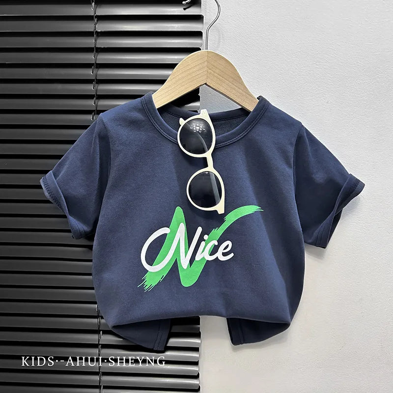 VibeWear™ T-Shirt Bébé Cartoon Unisexe — 1-3 Ans Été