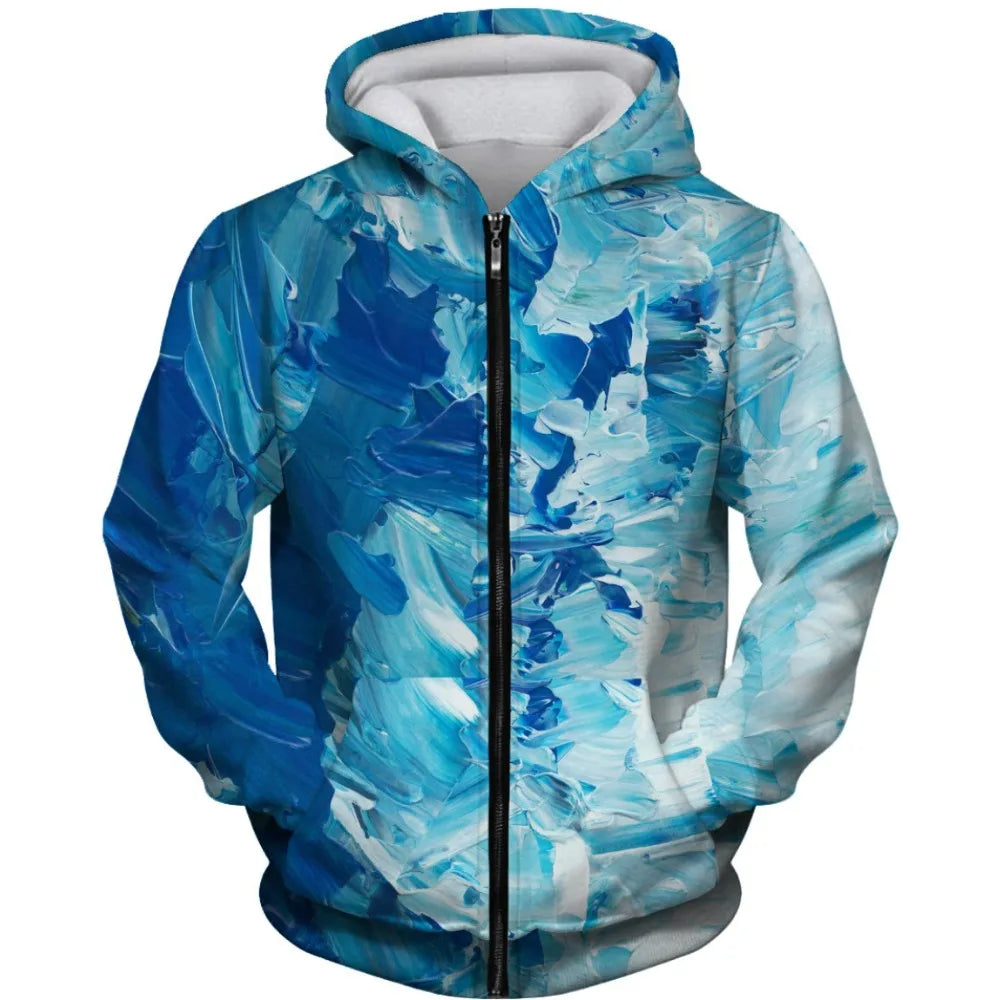 VibeWear™ — Hoodie Art Abstrait Unisex