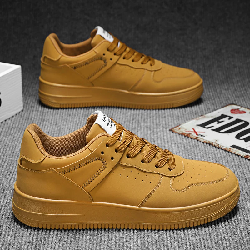 VibeWear™ Sneakers Basses Blanches Style Skate — Unisexe Pointures 39-44