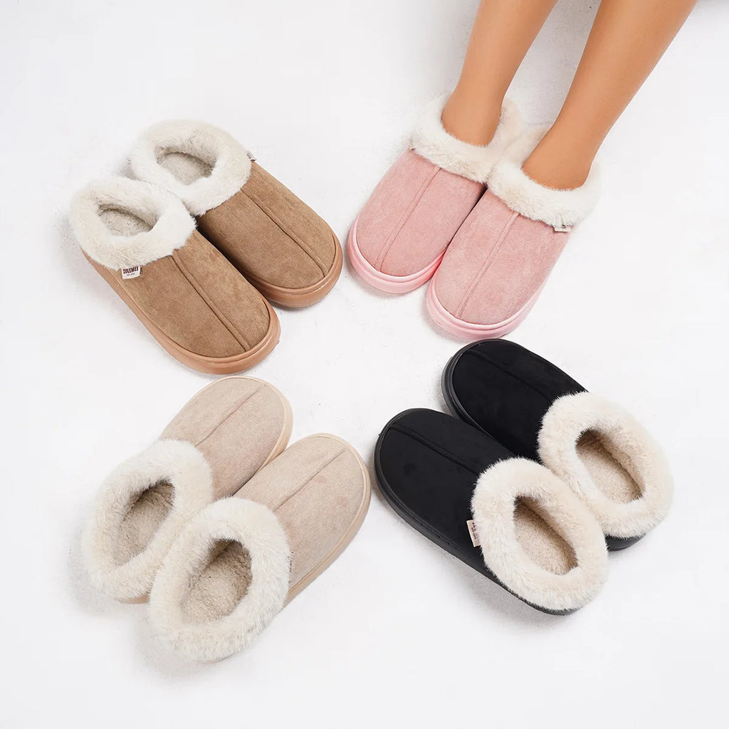 VibeWear™ Chaussons Femme Hiver Peluche — Chauds & Confortables Pointures 36-45