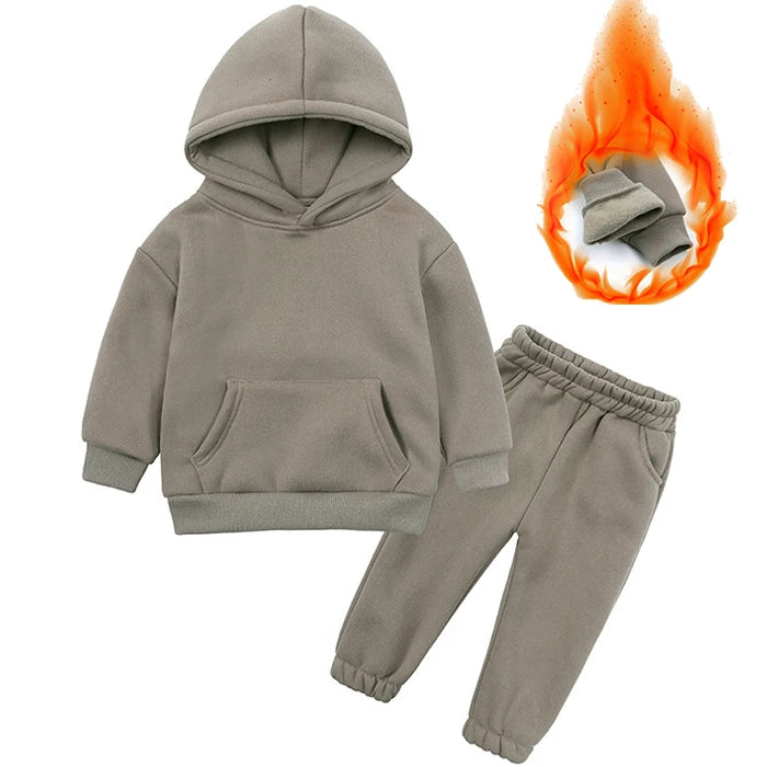 VibeWear™ Ensemble Enfant Hiver 2 Pièces Polaire — 18 Mois à 12 Ans