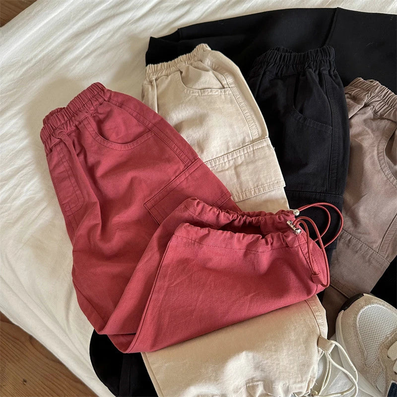 VibeWear™ Pantalon Cargo Enfant Large — Unisexe Toutes Saisons 4-6 Ans