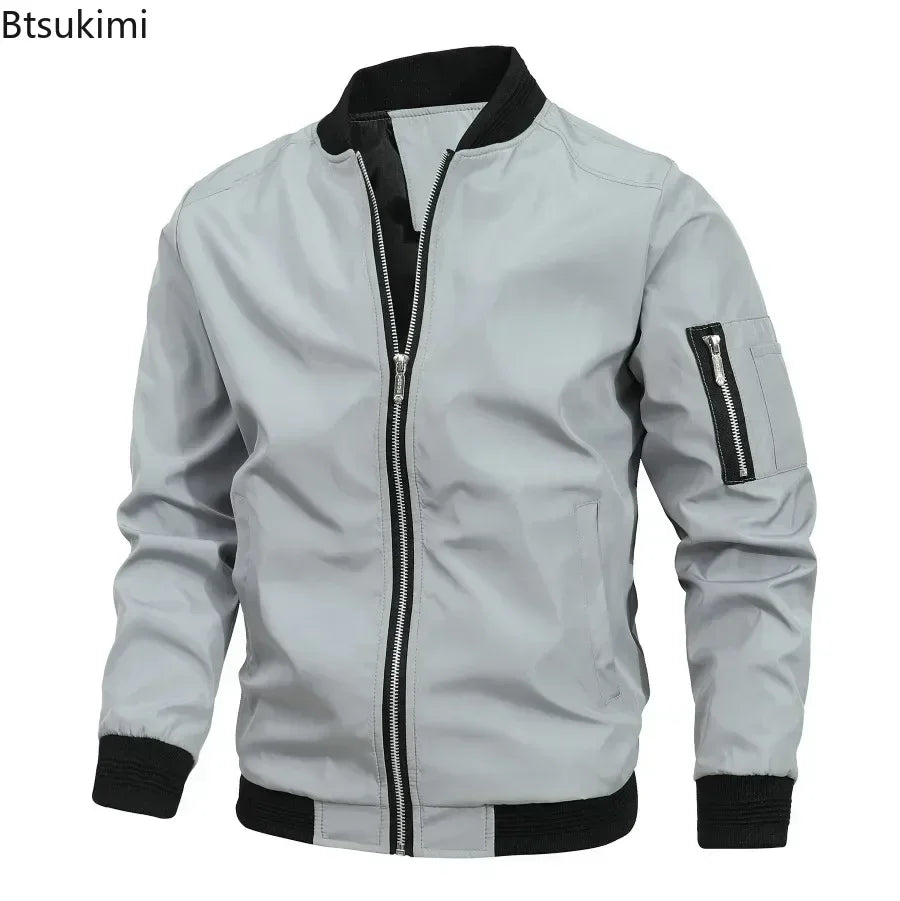 VibeWear™ — Veste Bomber Business Casual Homme 2026