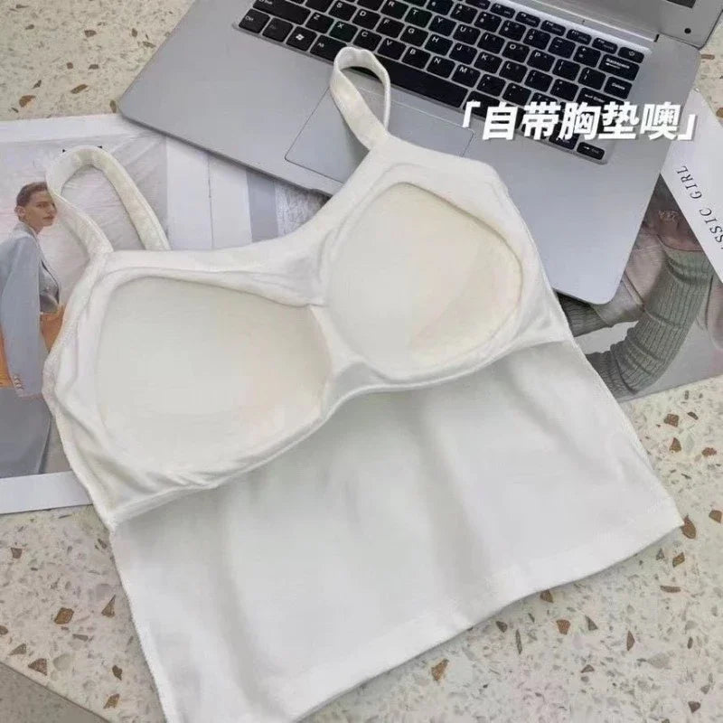 VibeWear™ Caraco Crop Top Femme Sans Manches — Taille Unique Stretch Été