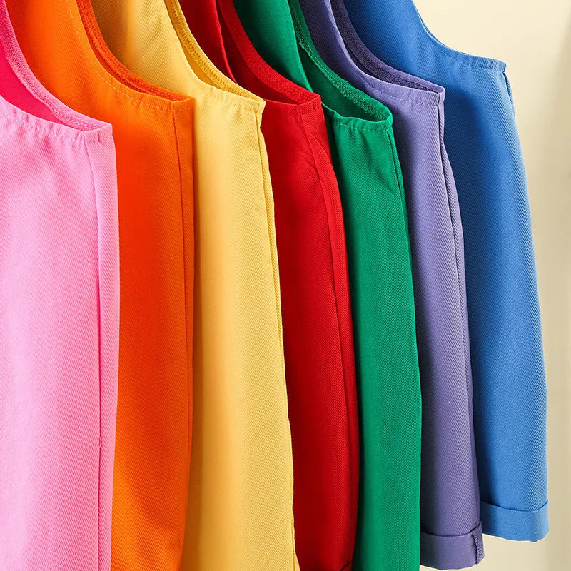 VibeWear™ — Short Bretelles Candy Enfant