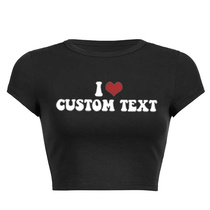 Crop Top Femme Personnalisable Photo & Logo