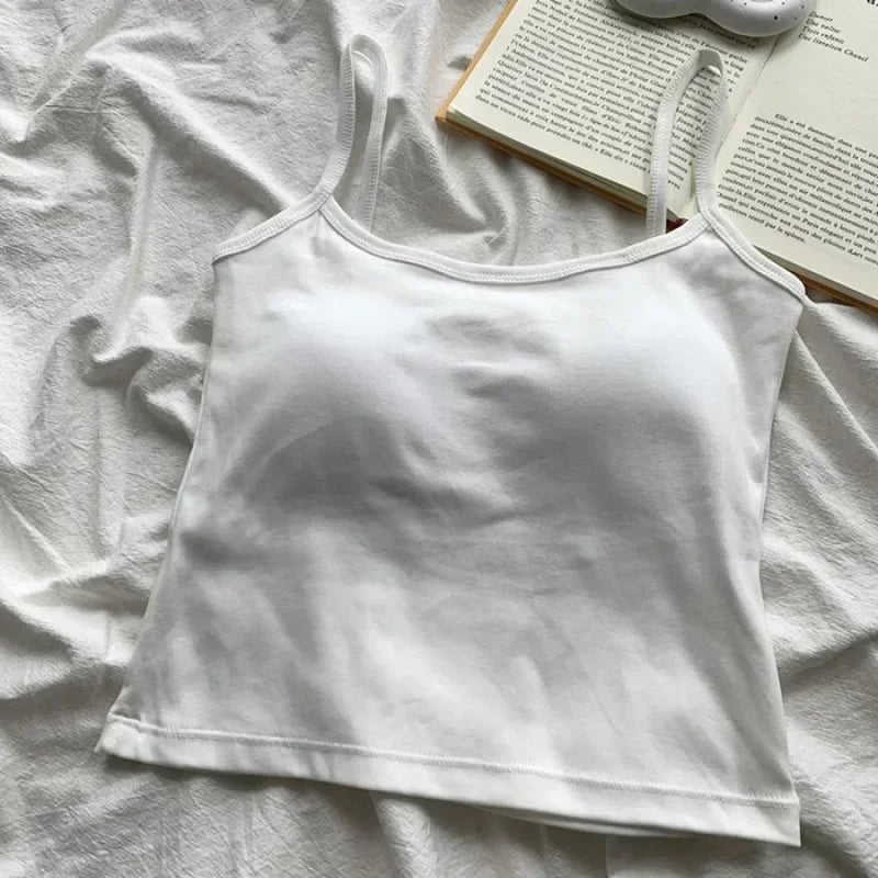 VibeWear™ Crop Top Caraco Femme Sans Manches — Basique & Tendance