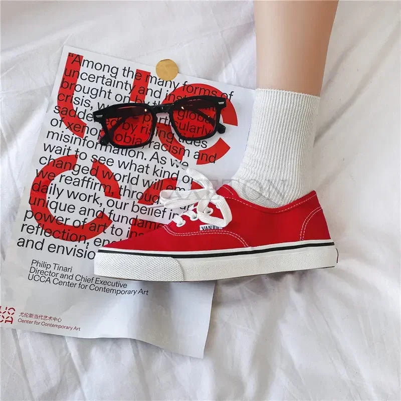 VibeWear™ Sneakers Femme Canvas Plates Streetwear — Slip-On Pointures 33-50