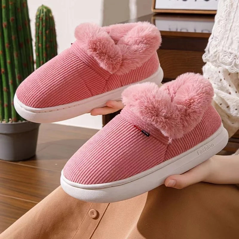 Chaussons Femme Hiver en Peluche
