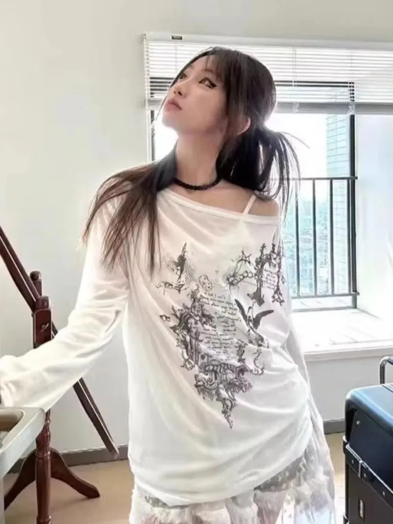 T-shirt Manches Longues Y2K Transparent — VibeWear