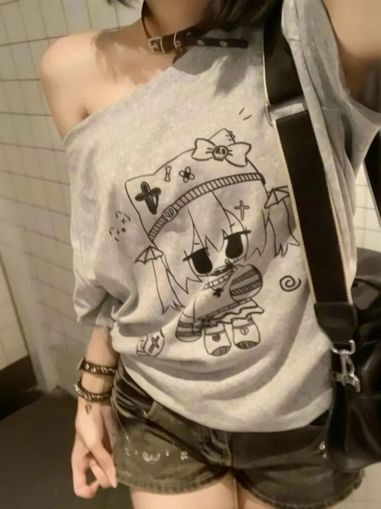 T-shirt Anime Harajuku Femme — VibeWear
