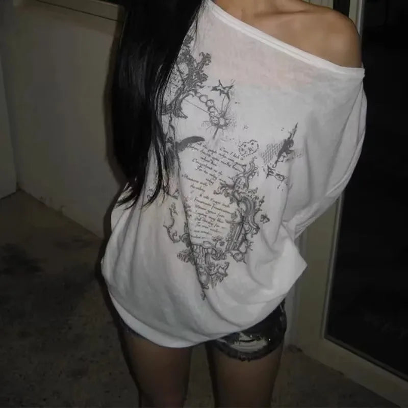 T-shirt Manches Longues Y2K Transparent — VibeWear