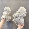 VibeWear™ Sneakers Femme Chunky Blanches — Dad Shoes Semelle Épaisse & Sangles