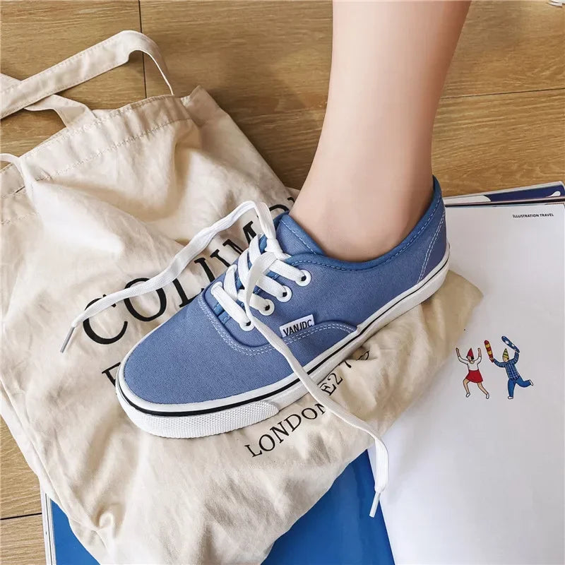 VibeWear™ Sneakers Femme Canvas Plates Streetwear — Slip-On Pointures 33-50